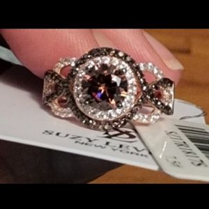 Levian chocolate champagne and Vanilla Diamond ring